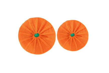 Parent & Child Knitted Pumpkin Hat- 3 Options!