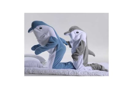 Flannel Dolphin Wearable Sleep Blanket