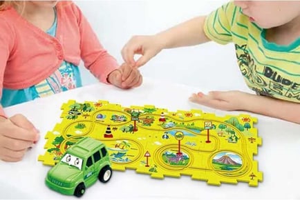 DIY Car Track Puzzle Play Set