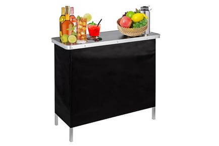 Portable Folding Bistro Bar Table with Carry Case!