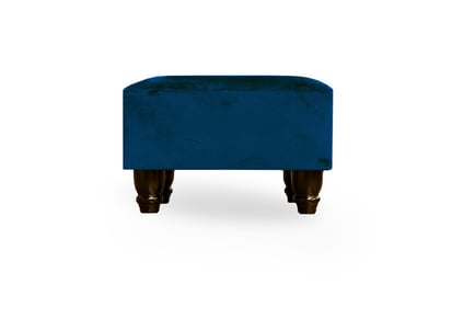 Upholstered Plush Rectangular Ottoman Footstool - 8 Colours