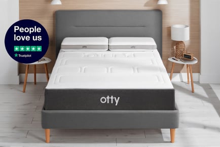 OTTY 1 Box Contemporary Dark Grey Bed Frame - 3 Sizes