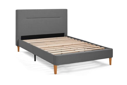 OTTY 1 Box Contemporary Dark Grey Bed Frame - 3 Sizes