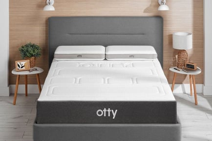 OTTY 1 Box Contemporary Dark Grey Bed Frame - 3 Sizes