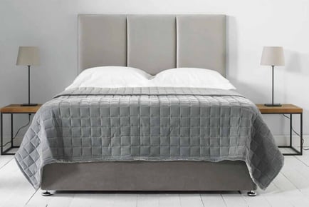 Padded 2 Line Headboard - 6 Sizes & 8 Colours