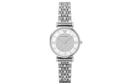 Emporio Armani Silver Tone AR1925 Ladies Watch