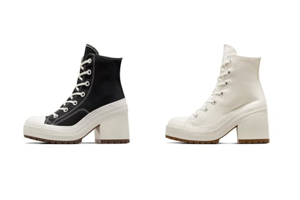 Converse Inspired Women's Heeled Ankle Boots - 7 Sizes, 2 Colours