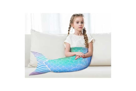 Flannel Mermaid Tail Sleeping Blanket