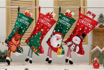 4Pcs Christmas Decoration Stocking Set