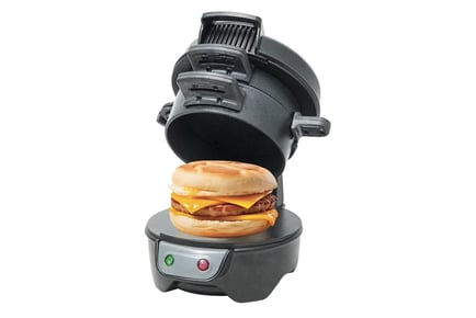 600W 3 Layer Black Electric Breakfast Muffin Maker