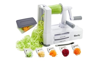 Sboly Vegetable Spiralizer - 5 Versatile Blades!