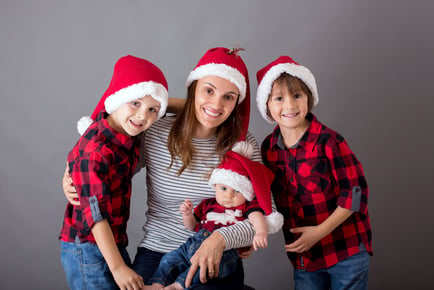 Christmas Family Photoshoot including 3 Images - Kline Studios