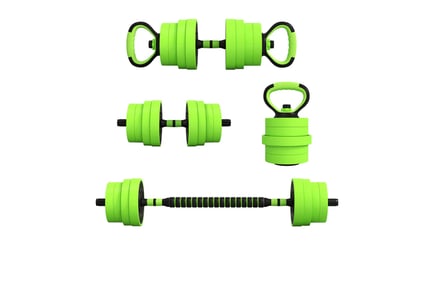 4-in-1 Adjustable Weight Dumbbells Set - 3 Options