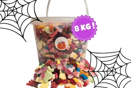 50% off Monster Halloween Gummy Sweet Bucket - 8KG