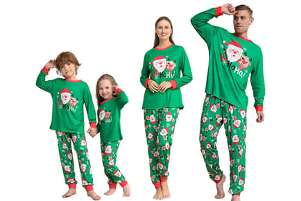 HO HO HO Christmas Family Pyjamas Bundle Set - 4 Sizes