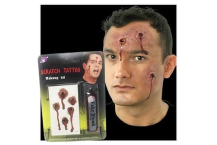 Halloween Scratch Tattoo Makeup Kit