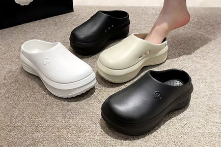 Yeezy Inspired Women's Chic Solid Colour Clog Slides - 4 Colours, 3 Sizes