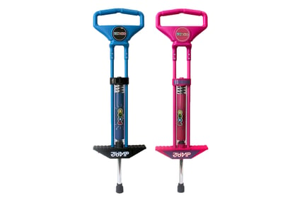 Kids' Spring Powered Pogo Stick Toy - Pink or Blue