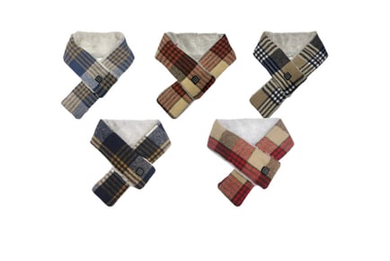 Heated Plaid Scarf- 5 Colours!