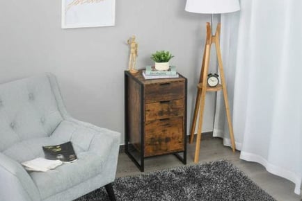 3-Tier Industrial Chest of Drawers