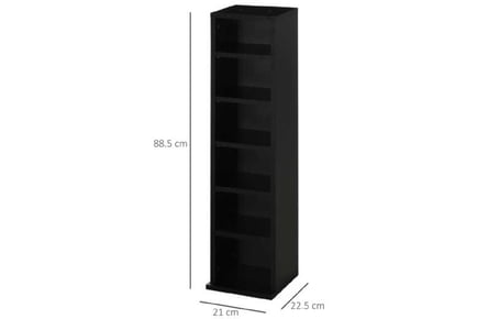 Set of 2 CD Media Display Shelf Units