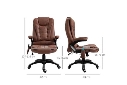 Vinsetto Massage Recliner Office Chair