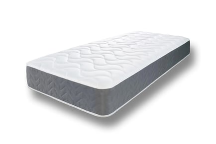 Grey Memory Foam Hybrid Sprung Cooling Mattress - 5 Sizes