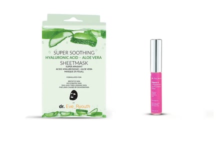 Hyaluronic & Aloe Vera Mask & 8ml Vitamin E & Peppermint Lip Plumps