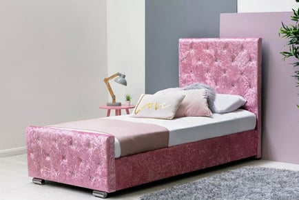 Princess Bed Frame & Mattress Set - 4 Sizes, 2 Colours