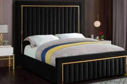 Atmosphere Gold Line Bed Frame - 6 Colours / 5 Sizes