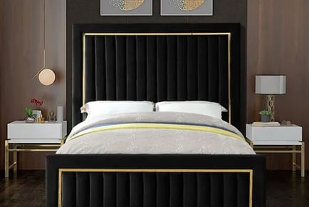 Atmosphere Gold Line Bed Frame - 6 Colours / 5 Sizes