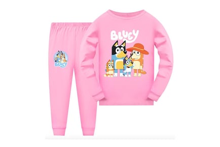 Kids' Bluey Inspired Pyjama Set - 7 Sizes & 7 Colours