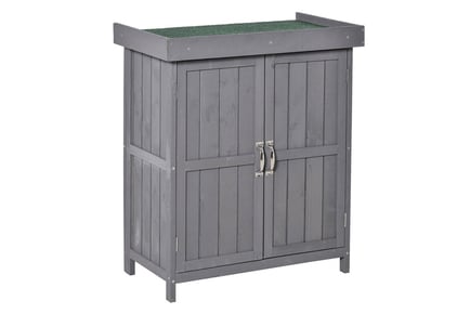 2-Tier Waterproof Garden Storage Cabinet - 2 Options