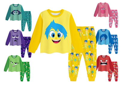 Kids' Inside Out Inspired Pyjama Set - 5 Sizes & 7 Colours