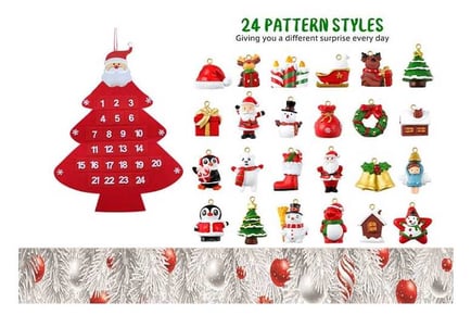 24 Day Tree Ornaments Advent Calendar