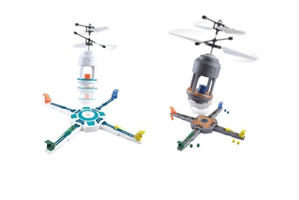 Flying Magic Tower Drone Toy - Brown, Blue