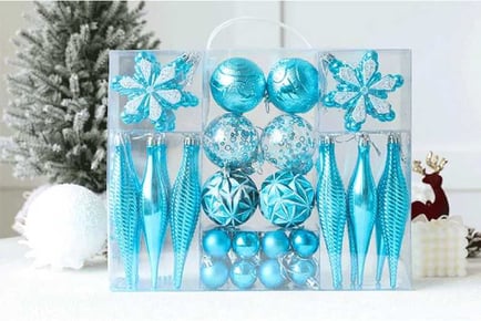 40-Piece Christmas Tree Ball Ornaments