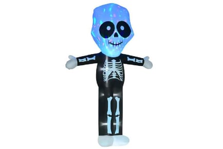 3m Inflatable Skeleton Ghost Lighted