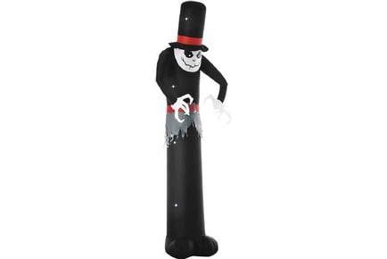 10ft Inflatable Skinny Ghost w/Tall Hat