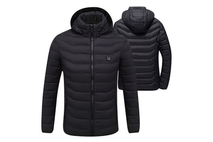 Unisex USB Heated Hooded Jacket - 6 Sizes & 3 Colours