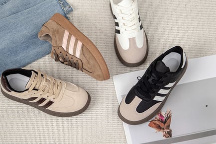 Adidas Spezial Inspired Suede Look Trainers - 5 Sizes & 4 Colours