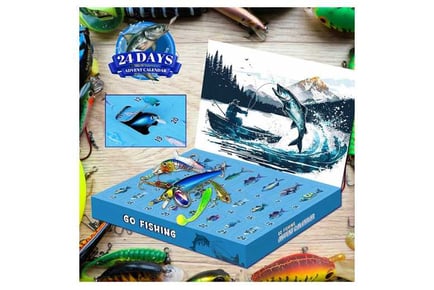 Fishing Lures Set Xmas Advent Calendar