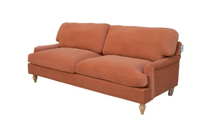 Bunburry 3 Seater Upholstered Sofa - 3 Colours