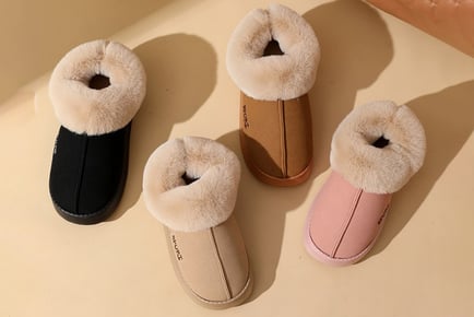 Ugg Inspired Furry Non-Slip Slippers - 5 Sizes & 5 Colours