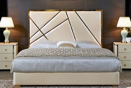 Iconic Gold Line Plush Bed Frame - 5 Options