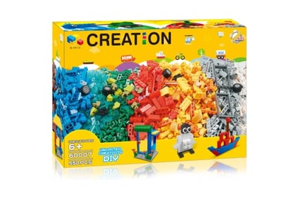 Versatile 550pc Building Block Set!