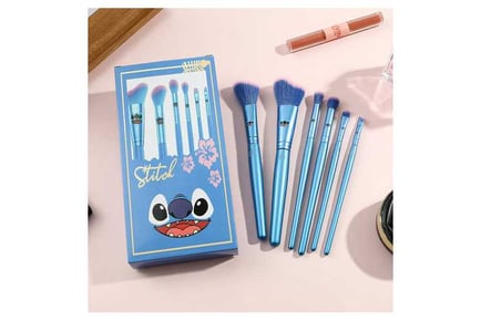 6Pcs Stitch Inspired Makeup Brushes Set