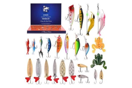 Fishing Lures Kit Xmas Advent Calendar