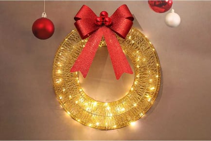 LED Christmas Wreath Decor