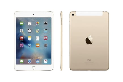 Apple iPad Mini 4th Gen Gold with WiFi & Cellular 4G - 2 Options